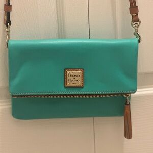 Beautiful blue Dooney and Bourke clutch cross body